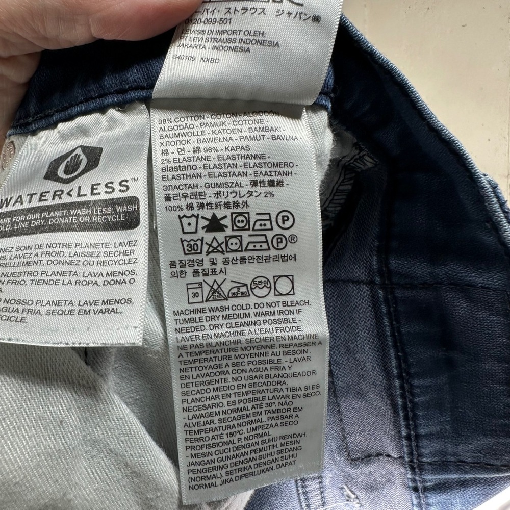 Levi's 541 Athletic Fit Men's Jeans Blue Denim 40x32 Waterless Stretch - Picture 6 of 8